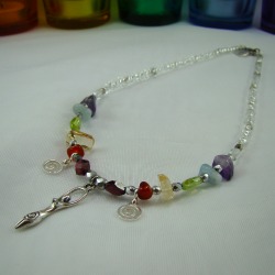 chakra stones goddess choker