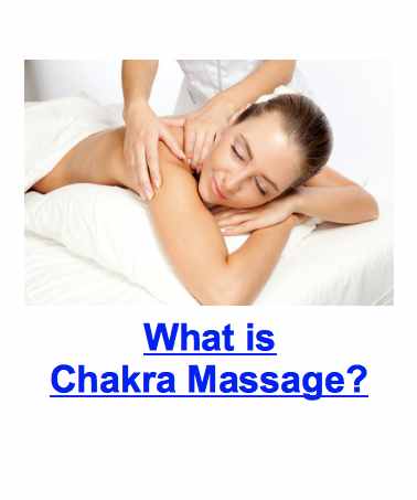 woman receiving massage chakras