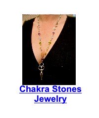 woman weaing 7 chakra stones