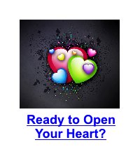 colourful hearts on dark background