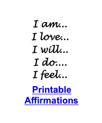 free printable affirmations