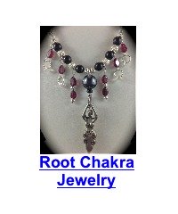 root chakra healing garnet necklace