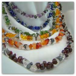 chakra stones statement necklace